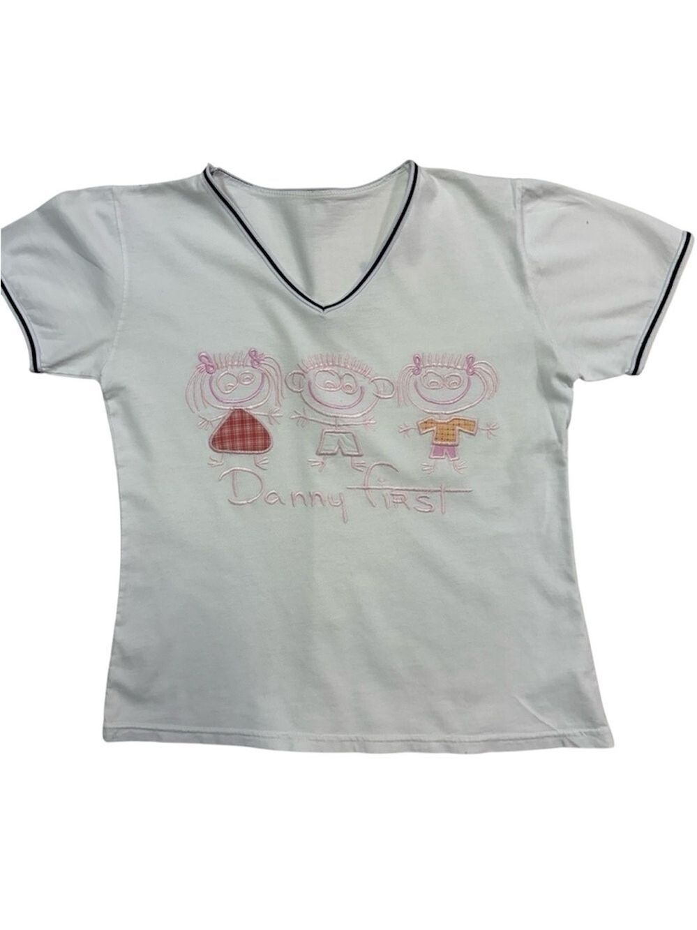 RARE VINTAGE DANNY FIRST  EMBROIDERED TEE SZ S
